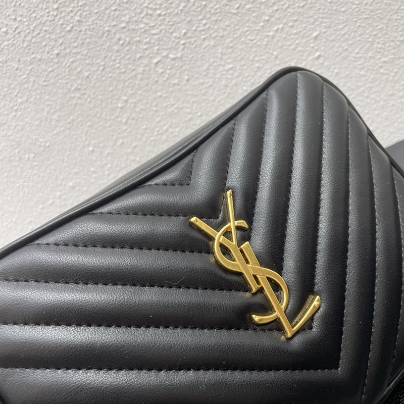 N品 YSL サンローラン ショルダーバッグ ルー カメラバッグ ブラック 761554DV7071000 牛革 ゴールド金具 激安優良店 - 画像 (7)