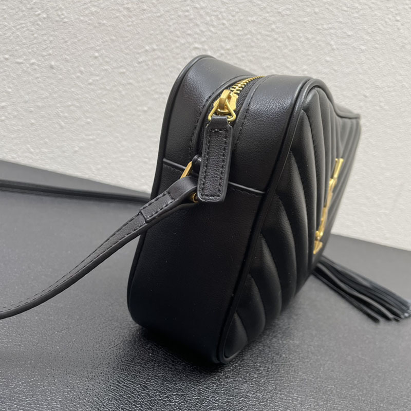 N品 YSL サンローラン ショルダーバッグ ルー カメラバッグ ブラック 761554DV7071000 牛革 ゴールド金具 激安優良店 - 画像 (6)