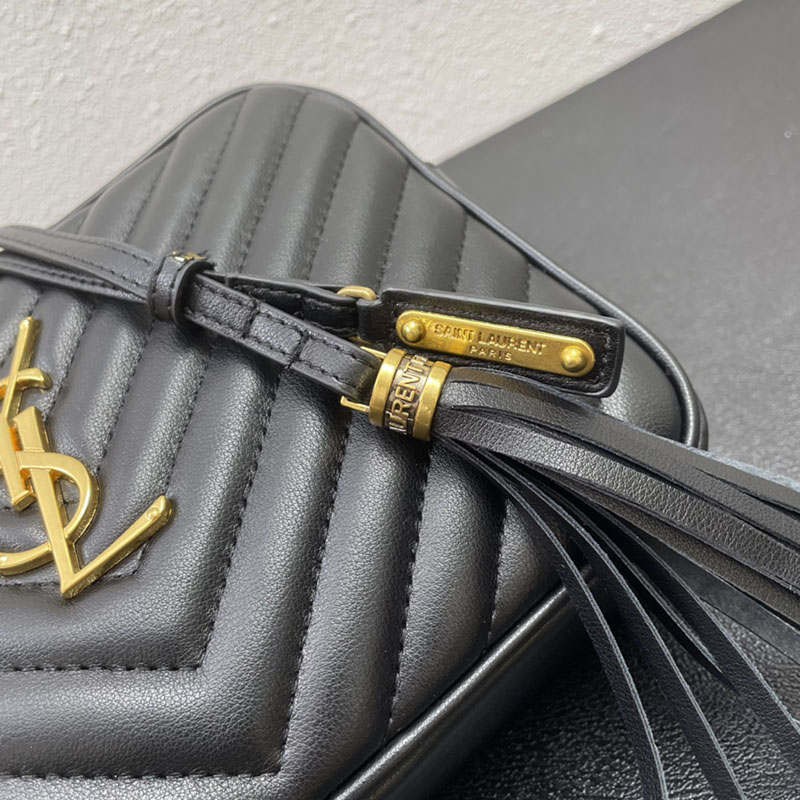 N品 YSL サンローラン ショルダーバッグ ルー カメラバッグ ブラック 761554DV7071000 牛革 ゴールド金具 激安優良店 - 画像 (5)