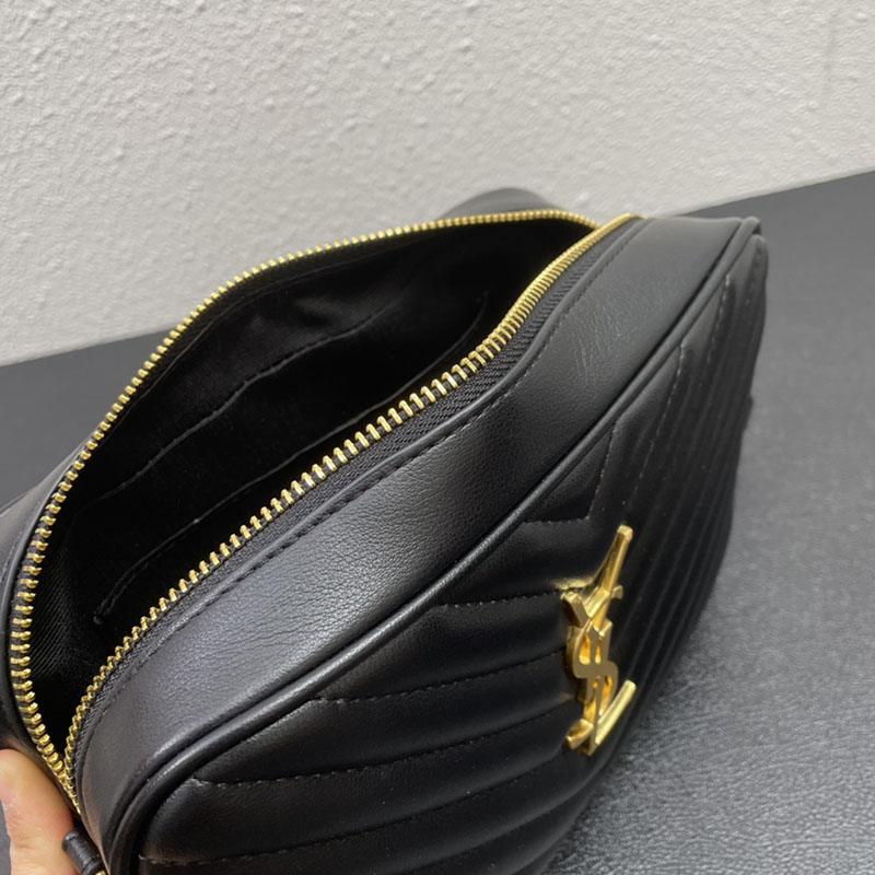 N品 YSL サンローラン ショルダーバッグ ルー カメラバッグ ブラック 761554DV7071000 牛革 ゴールド金具 激安優良店 - 画像 (3)