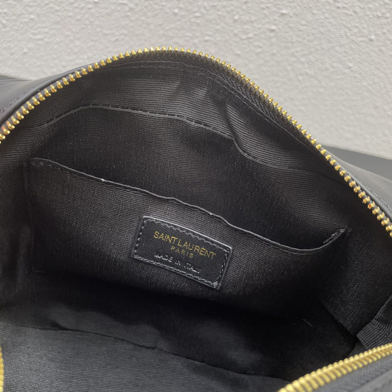 N品 YSL サンローラン ショルダーバッグ ルー カメラバッグ ブラック 761554DV7071000 牛革 ゴールド金具 激安優良店 - 画像 (2)