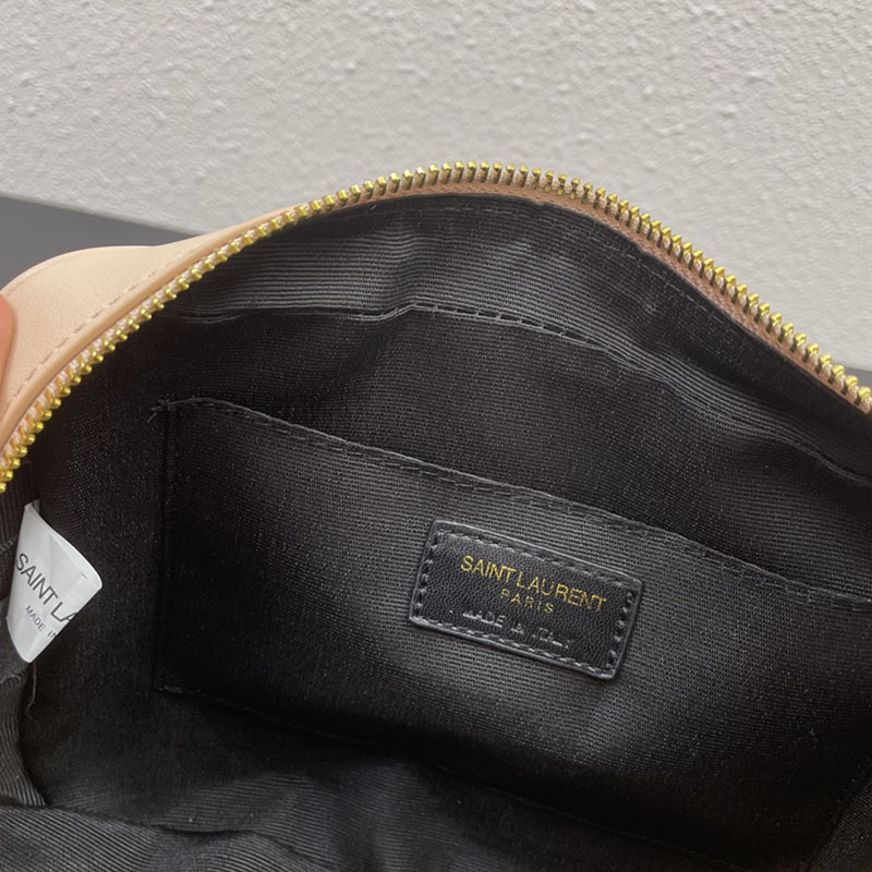 N品 YSL サンローラン ショルダーバッグ ルー カメラバッグ ダークベージュ 761554DV7072721 牛革 ゴールド金具 激安優良店 - 画像 (2)