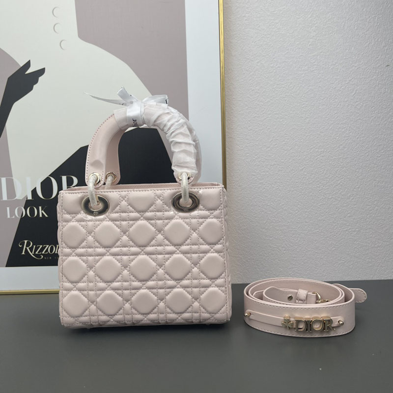 N品 DIOR ディオール Lady Dior My ABCDior バッグ スモール M0538ONGE_M413 パウダーピンク ゴールド金具 激安優良店 - 画像 (9)