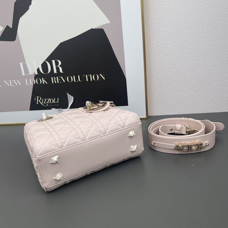 N品 DIOR ディオール Lady Dior My ABCDior バッグ スモール M0538ONGE_M413 パウダーピンク ゴールド金具 激安優良店 - 画像 (6)