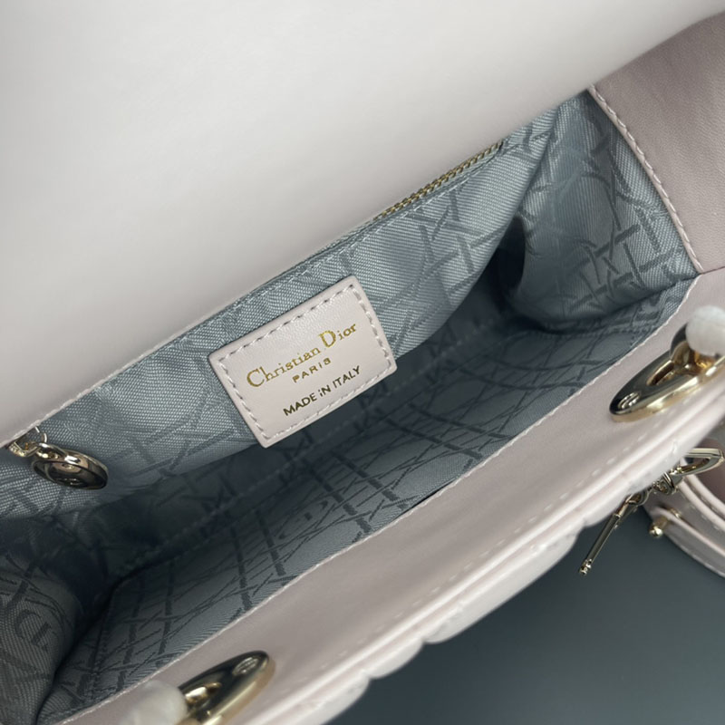 N品 DIOR ディオール Lady Dior My ABCDior バッグ スモール M0538ONGE_M413 パウダーピンク ゴールド金具 激安優良店 - 画像 (4)