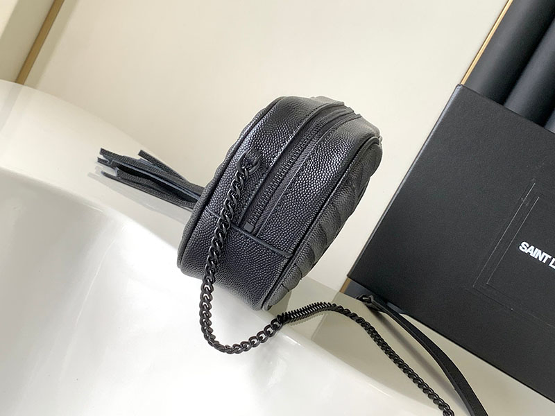N品 YSL サンローラン ショルダーバッグ ルー ミニバッグ ブラック 748849DV7081000 カーフスキンレザー ブラック金具 激安優良店 - 画像 (9)