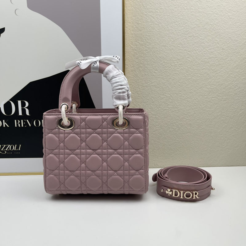 N品 DIOR ディオール Lady Dior My ABCDior バッグ スモール M0538ONGE_M50P ヴィンテージピンク ゴールド金具 激安優良店 - 画像 (9)