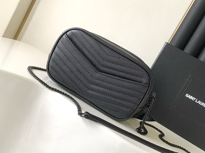 N品 YSL サンローラン ショルダーバッグ ルー ミニバッグ ブラック 748849DV7081000 カーフスキンレザー ブラック金具 激安優良店 - 画像 (8)