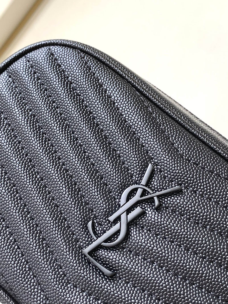 N品 YSL サンローラン ショルダーバッグ ルー ミニバッグ ブラック 748849DV7081000 カーフスキンレザー ブラック金具 激安優良店 - 画像 (6)