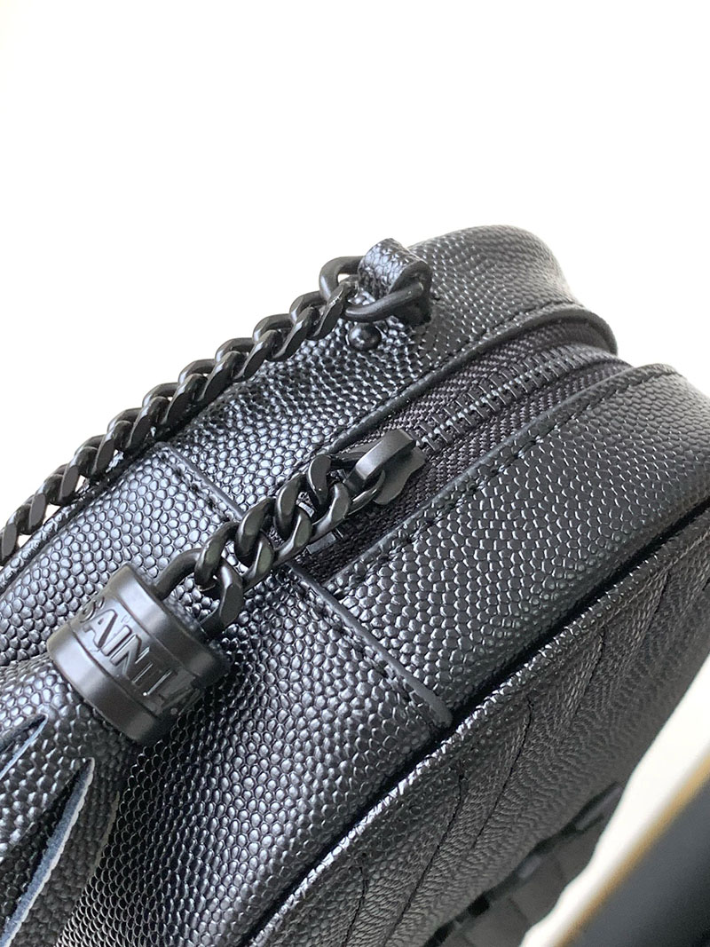 N品 YSL サンローラン ショルダーバッグ ルー ミニバッグ ブラック 748849DV7081000 カーフスキンレザー ブラック金具 激安優良店 - 画像 (4)