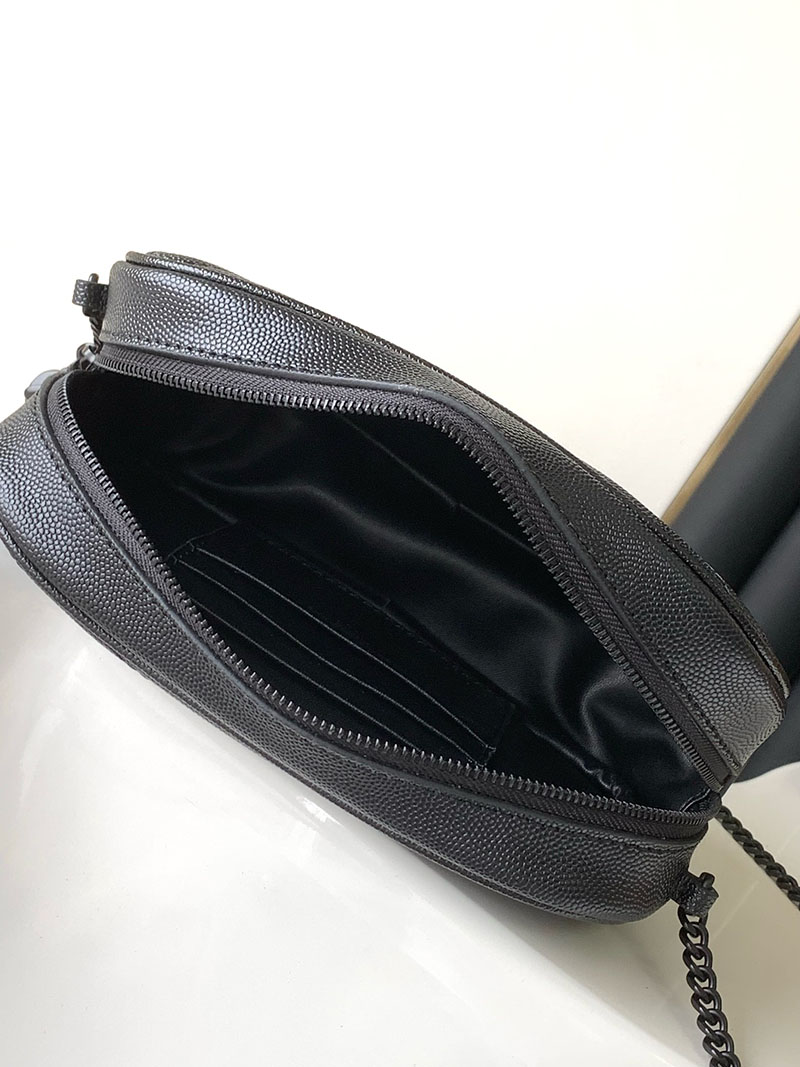 N品 YSL サンローラン ショルダーバッグ ルー ミニバッグ ブラック 748849DV7081000 カーフスキンレザー ブラック金具 激安優良店 - 画像 (3)