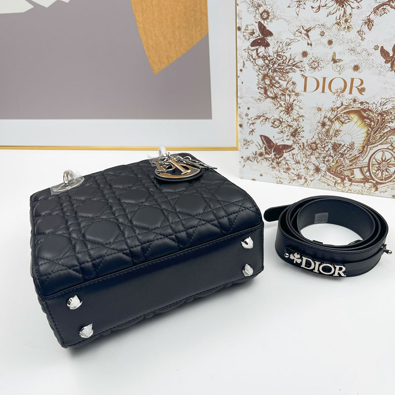 N品 DIOR ディオール Lady Dior My ABCDior バッグ スモール M0538ONGE_M66B ディープオーシャンブルー ゴールド金具 激安優良店 - 画像 (3)