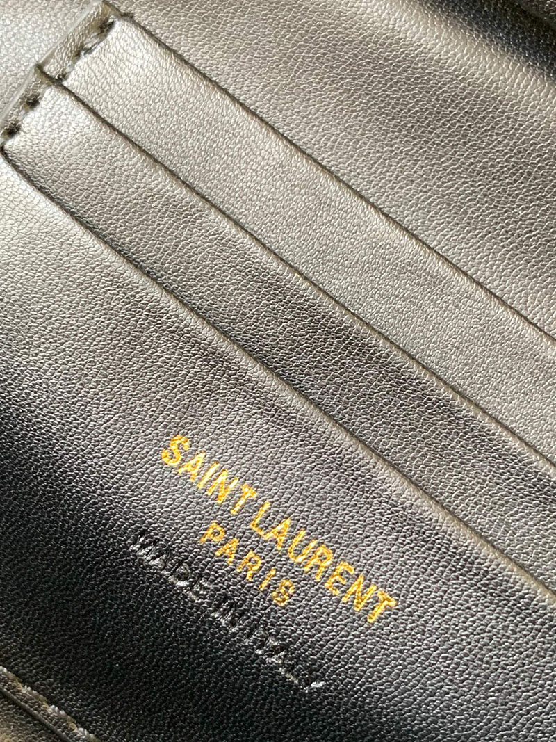 N品 YSL サンローラン ショルダーバッグ ルー ミニバッグ ブラック 748849DV7011000 カーフスキンレザー ゴールド金具 激安優良店 - 画像 (2)