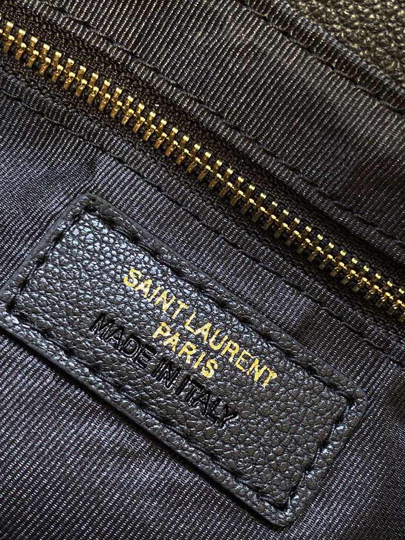 N品 YSL サンローラン バッグ 50代 MONOGRAM COLLEGE 32cm ブラック 487212BRM011000 ラムスキン ゴールド金具 激安優良店 - 画像 (2)