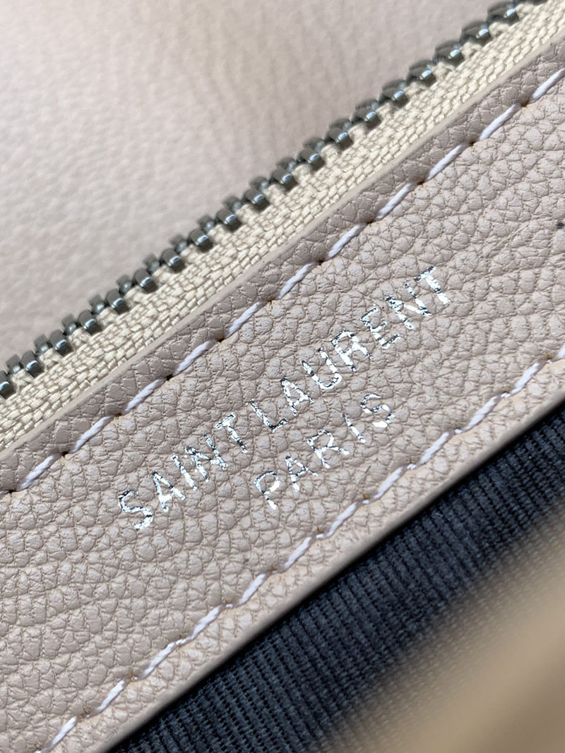 N品 YSL サンローラン バッグ 50代 カレッジ ミディアム ペールピンク 600279BRM046920 ラムスキン シルバー金具 激安優良店 - 画像 (2)