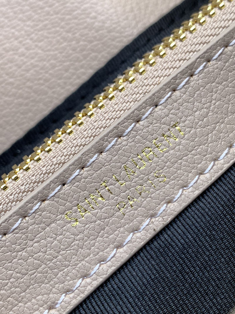 N品 YSL サンローラン バッグ 50代 カレッジ ミディアム ペールピンク 600279BRM076920 ラムスキン ゴールド金具 激安優良店 - 画像 (2)