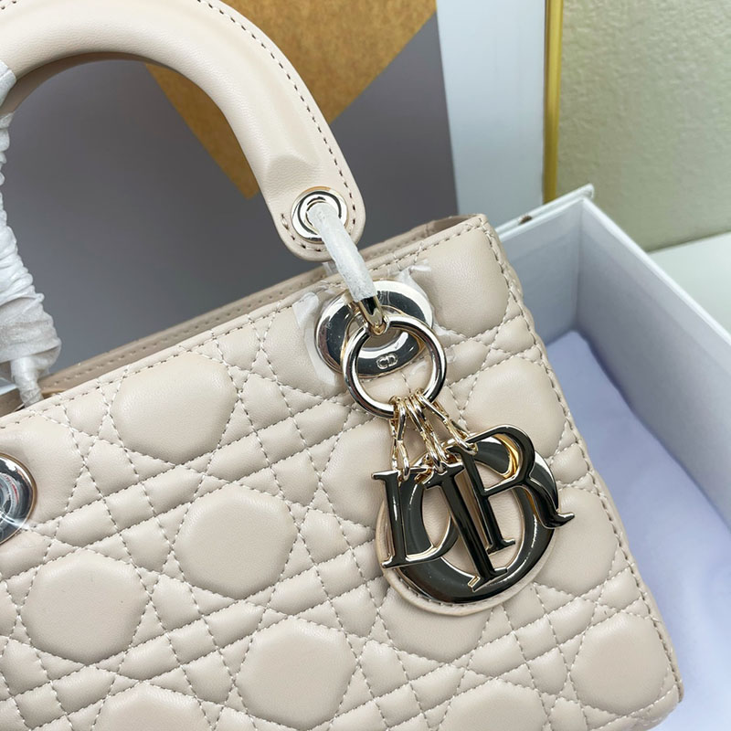 N品 DIOR ディオール Lady Dior My ABCDior バッグ スモール M0538ONGE_M116 サンド ゴールド金具 激安優良店 - 画像 (8)