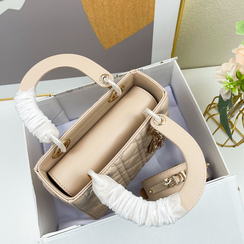 N品 DIOR ディオール Lady Dior My ABCDior バッグ スモール M0538ONGE_M116 サンド ゴールド金具 激安優良店 - 画像 (7)