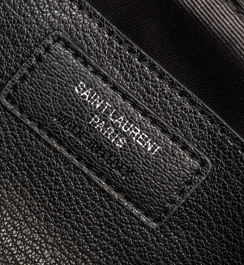 N品 YSL サンローラン バッグ 50代 カレッジ ミディアム ブラック 600279BRM081000 ラムスキン ブラック金具 激安優良店 - 画像 (2)