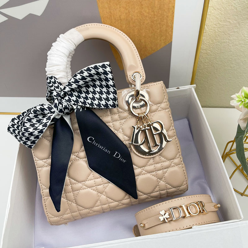 N品 DIOR ディオール Lady Dior My ABCDior バッグ スモール M0538ONGE_M116 サンド ゴールド金具 激安優良店 - 画像 (2)