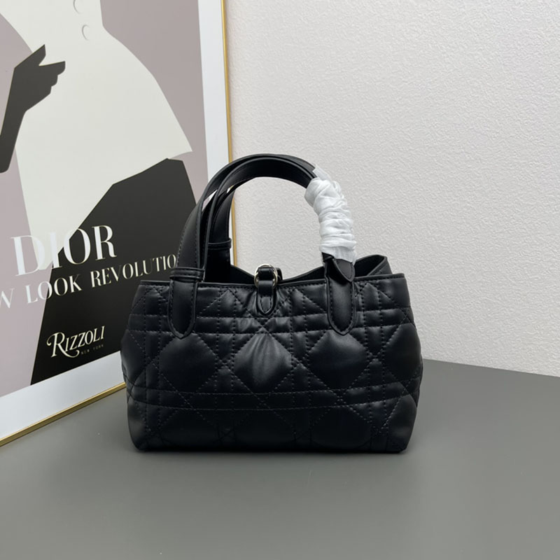 N品 DIOR ディオール Dior Toujours バッグ スモール M2822OSHJ_M900 黒 ブラック ゴールド金具 激安優良店 - 画像 (9)