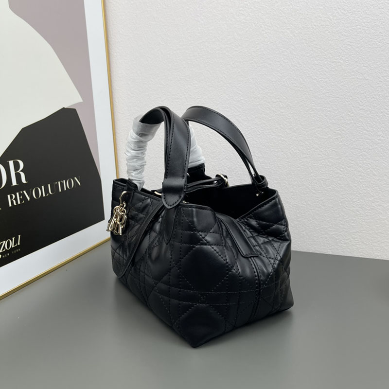 N品 DIOR ディオール Dior Toujours バッグ スモール M2822OSHJ_M900 黒 ブラック ゴールド金具 激安優良店 - 画像 (8)