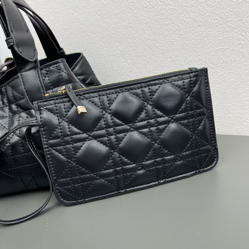 N品 DIOR ディオール Dior Toujours バッグ スモール M2822OSHJ_M900 黒 ブラック ゴールド金具 激安優良店 - 画像 (5)