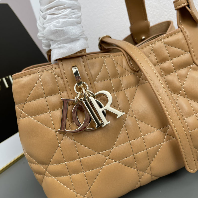 N品 DIOR ディオール Dior Toujours バッグ スモール M2822OSHJ_M53U ブラウン ゴールド金具 激安優良店 - 画像 (6)
