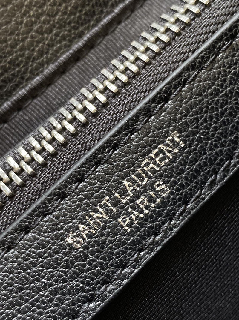 N品 YSL サンローラン バッグ 50代 カレッジ ミディアム ブラック 600279BRM041000 ラムスキン シルバー金具 激安優良店 - 画像 (2)
