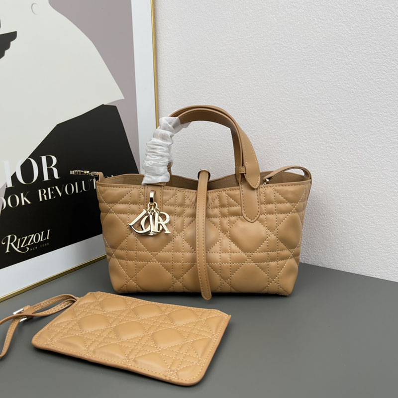 N品 DIOR ディオール Dior Toujours バッグ スモール M2822OSHJ_M53U ブラウン ゴールド金具 激安優良店 - 画像 (2)