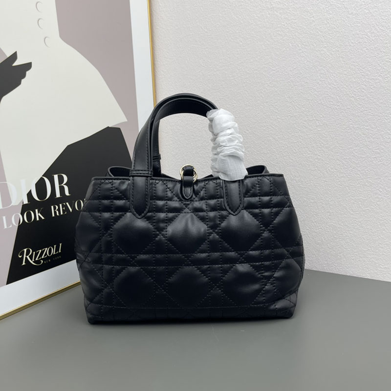 N品 DIOR ディオール Dior Toujours バッグ ミディアム M2821OSHJ_M900 黒 ブラック ゴールド金具 激安優良店 - 画像 (9)
