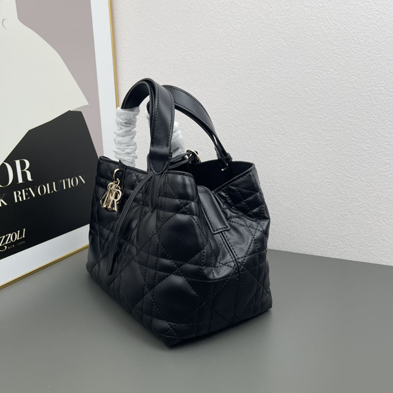 N品 DIOR ディオール Dior Toujours バッグ ミディアム M2821OSHJ_M900 黒 ブラック ゴールド金具 激安優良店 - 画像 (8)