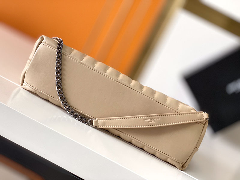 N品 YSL サンローラン バッグ 人気ランキング ルル ミディアム GREYISH BROWN 574946DV7282826 ラムスキン ブラック金具 - 画像 (7)