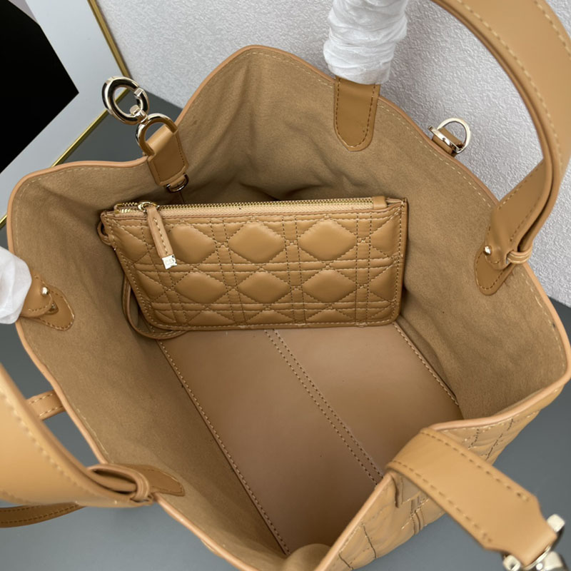 N品 DIOR ディオール Dior Toujours バッグ ミディアム M2821OSHJ_M53U ブラウン ゴールド金具 激安優良店 - 画像 (3)