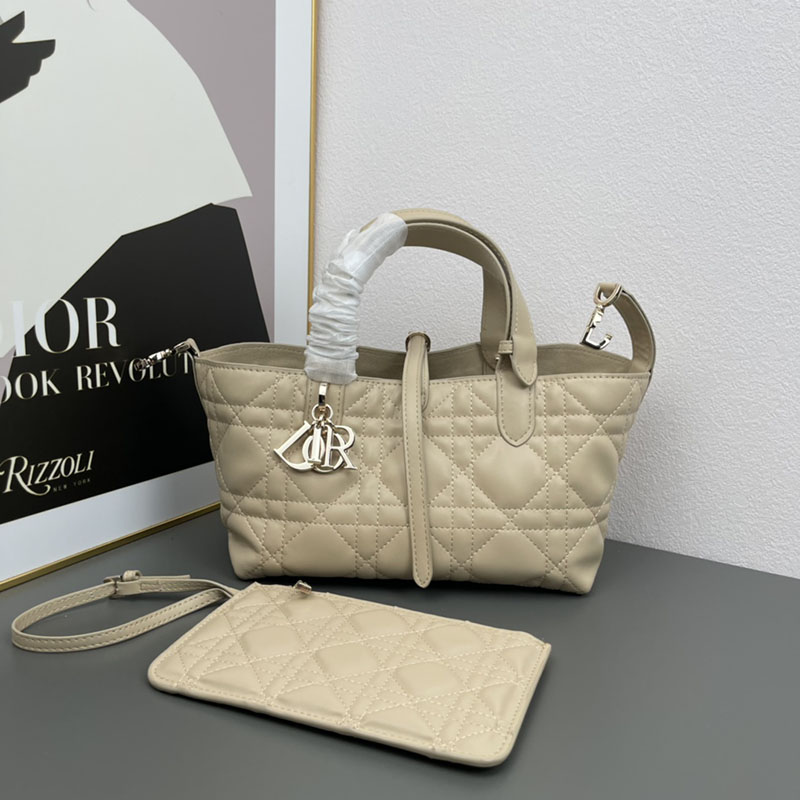 N品 DIOR ディオール Dior Toujours バッグ ミディアム M2821OSHJ_M51U パウダーベージュ ゴールド金具 激安優良店 - 画像 (2)