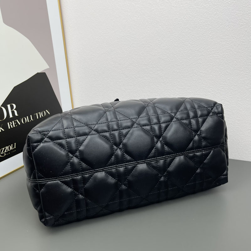 N品 DIOR ディオール Dior Toujours バッグ ラージ M2820OSHJ_M900 黒 ブラック ゴールド金具 激安優良店 - 画像 (6)