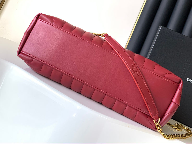 N品 YSL サンローラン バッグ 人気ランキング ルル ミディアム レッド 574946DV7276937 ラムスキン ゴールド金具 - 画像 (7)