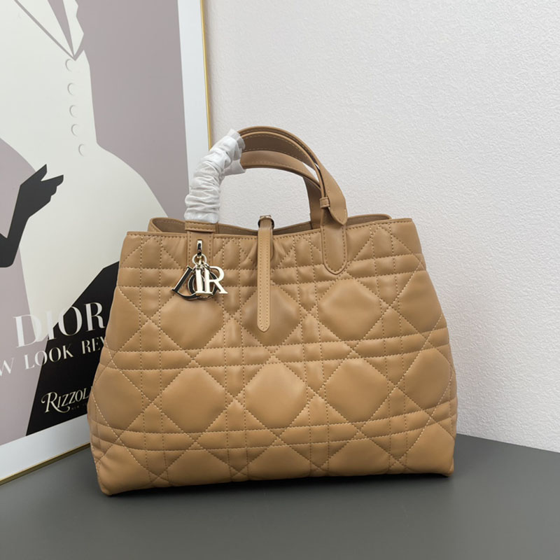 N品 DIOR ディオール Dior Toujours バッグ ラージ M2820OSHJ_M53U ブラウン ゴールド金具 激安優良店 - 画像 (2)