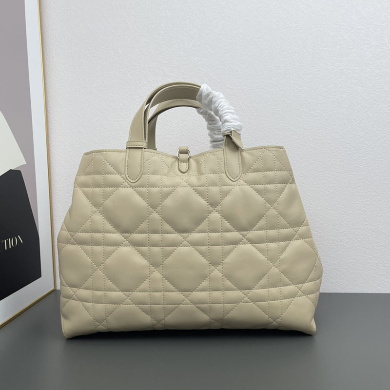N品 DIOR ディオール Dior Toujours バッグ ラージ M2820OSHJ_M51U パウダーベージュ ゴールド金具 激安優良店 - 画像 (9)
