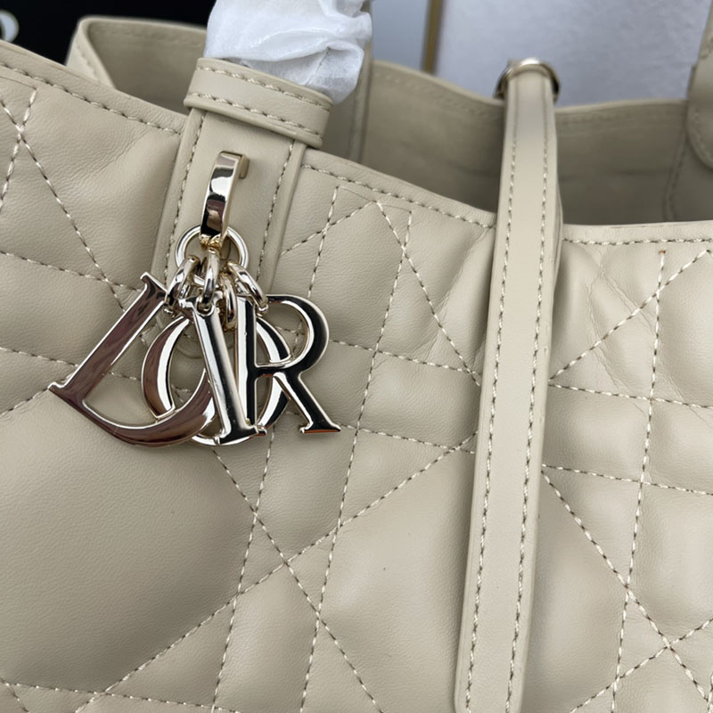 N品 DIOR ディオール Dior Toujours バッグ ラージ M2820OSHJ_M51U パウダーベージュ ゴールド金具 激安優良店 - 画像 (8)