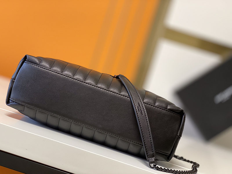 N品 YSL サンローラン バッグ 人気ランキング ルル ミディアム ブラック 574946DV7281000 ラムスキン ブラック金具 - 画像 (7)