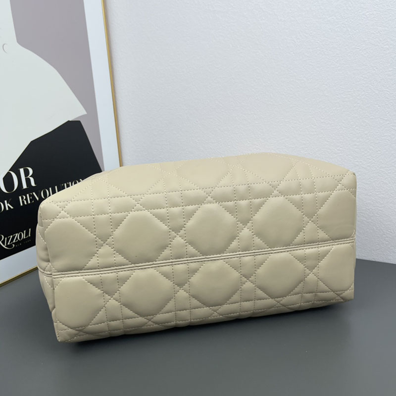 N品 DIOR ディオール Dior Toujours バッグ ラージ M2820OSHJ_M51U パウダーベージュ ゴールド金具 激安優良店 - 画像 (6)