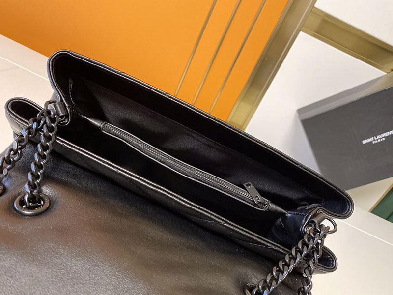 N品 YSL サンローラン バッグ 人気ランキング ルル ミディアム ブラック 574946DV7281000 ラムスキン ブラック金具 - 画像 (3)