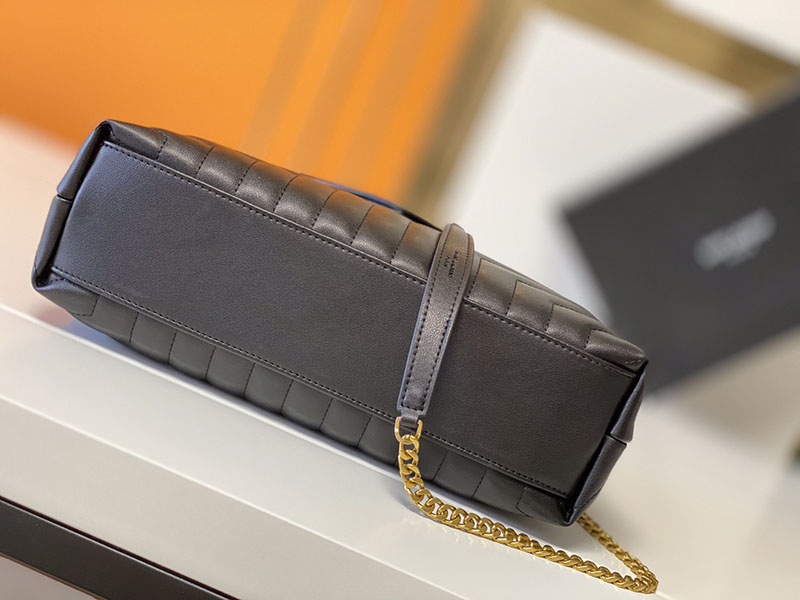 N品 YSL サンローラン バッグ 人気ランキング ルル ミディアム ブラック 574946DV7271000 ラムスキン ゴールド金具 - 画像 (7)