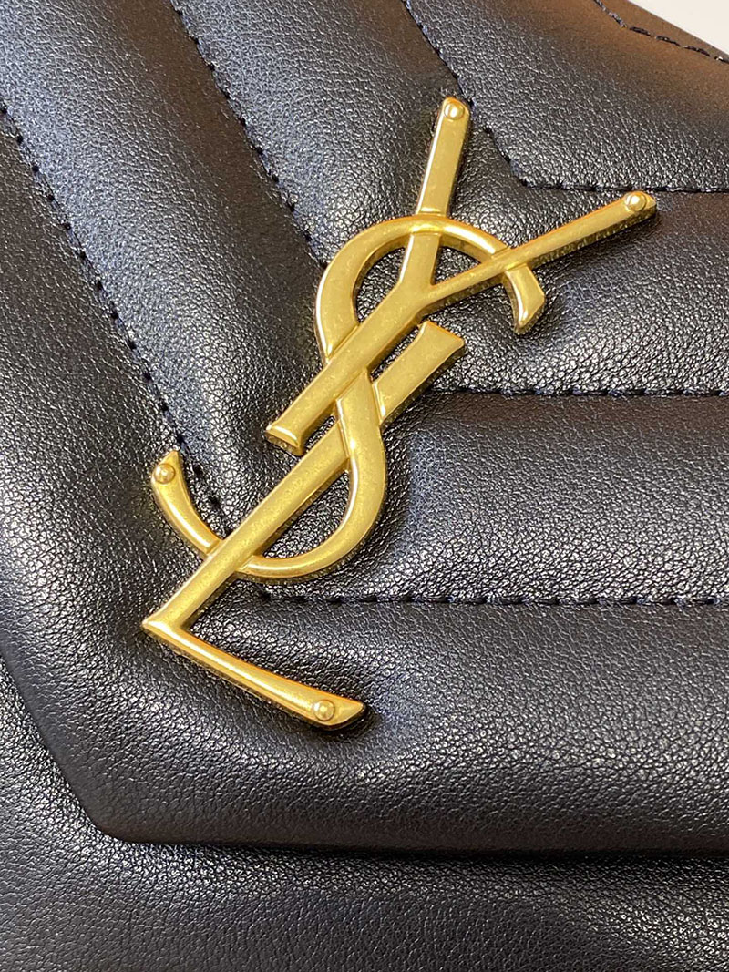 N品 YSL サンローラン バッグ 人気ランキング ルル ミディアム ブラック 574946DV7271000 ラムスキン ゴールド金具 - 画像 (6)
