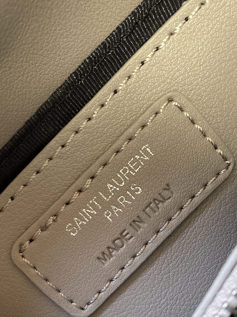 N品 YSL サンローラン バッグ 40代 ルル スモール フォグ 494699DV7261202 ラムスキン シルバー金具 - 画像 (2)