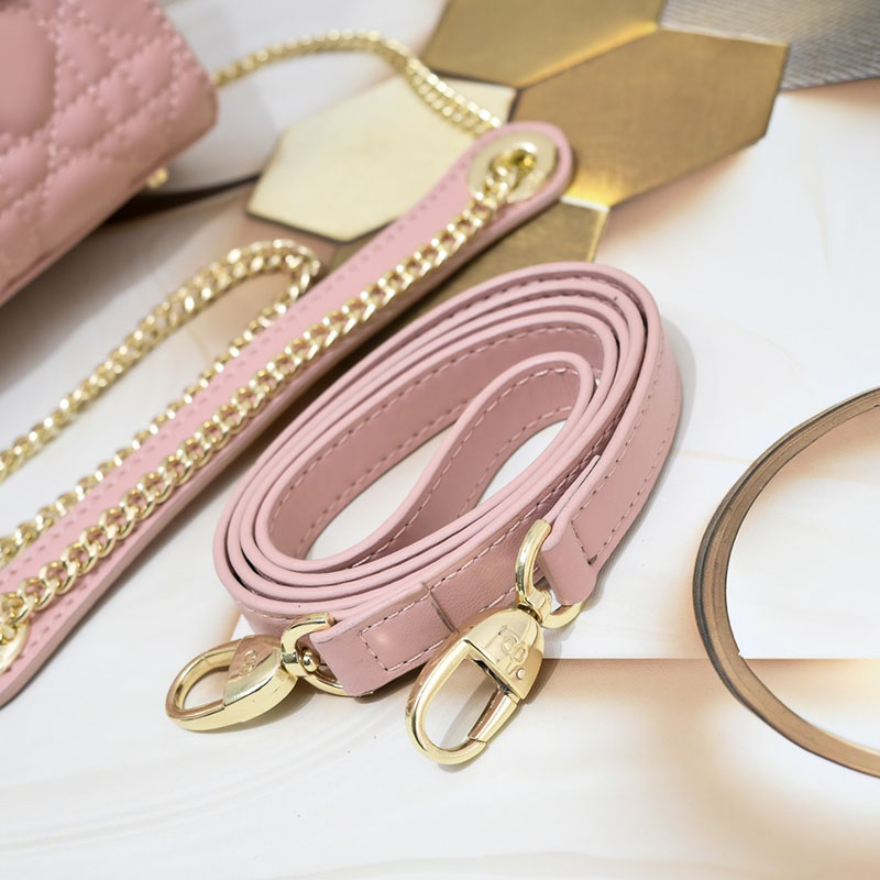 N品 DIOR ディオール Lady Dior バッグ ミニ M0505ONGE_M05N ピンク ゴールド金具 激安優良店 - 画像 (3)