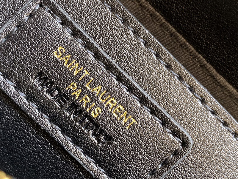 N品 YSL サンローラン バッグ 40代 ルル スモール ブラック 494699DV7271000 ラムスキン ゴールド金具 - 画像 (2)