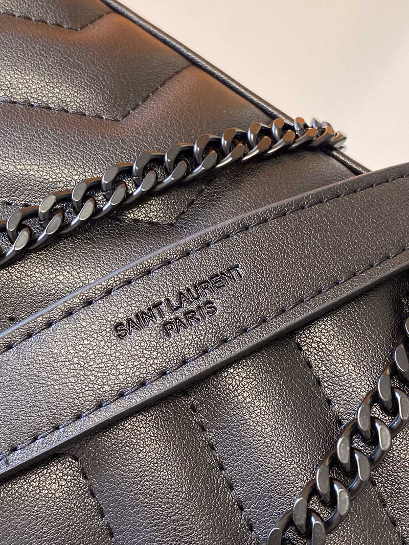 N品 YSL サンローラン バッグ 40代 ルル スモール ブラック 494699DV7281000 ラムスキン ブラック金具 - 画像 (5)