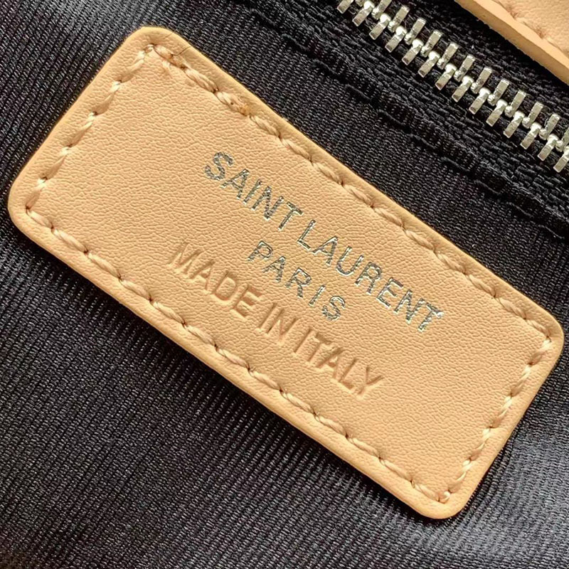 N品 YSL サンローラン 斜めがけバッグ ルル トイバッグ DARK BEIGE 678401DV7062721 ラムスキン シルバー金具 - 画像 (3)